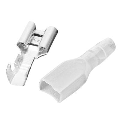 500x 6.3mm Crimp Terminal Female Spade Connector + Case (500 pcs in one packaging, the price is for 500 pcs)