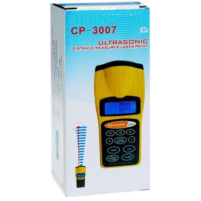 1.8 inch LCD Ultrasonic Distance Measurer With Red Laser Point, CP-3007 (1.5-60 feet)
