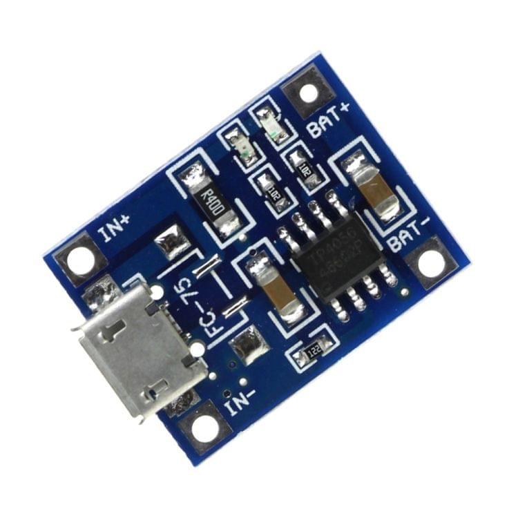 5 PCS TP4056 Charging Board Module Micro USB Interface Microphone USB for 1A Lithium Battery