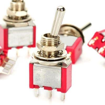 5 pcs DIY 3-Pin Toggle Switch