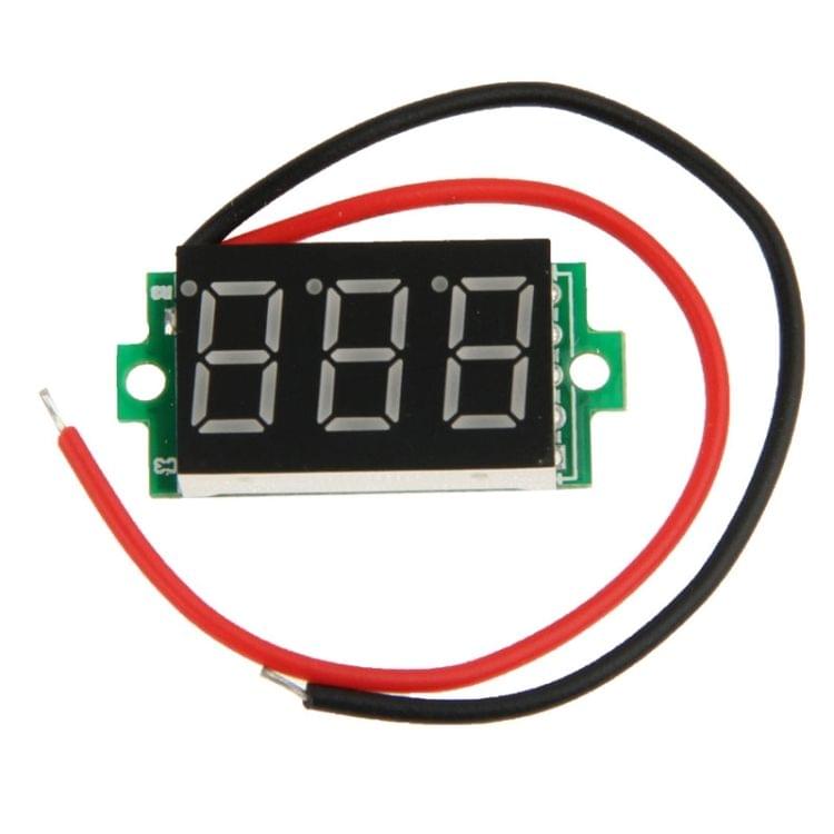 DC 3.2-30V Green Light Mini Digital Voltage Panel Meter