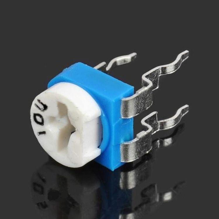 5 PCS 0.1W 50V Horizontal 104 100K Ohm Adjustable Resistor