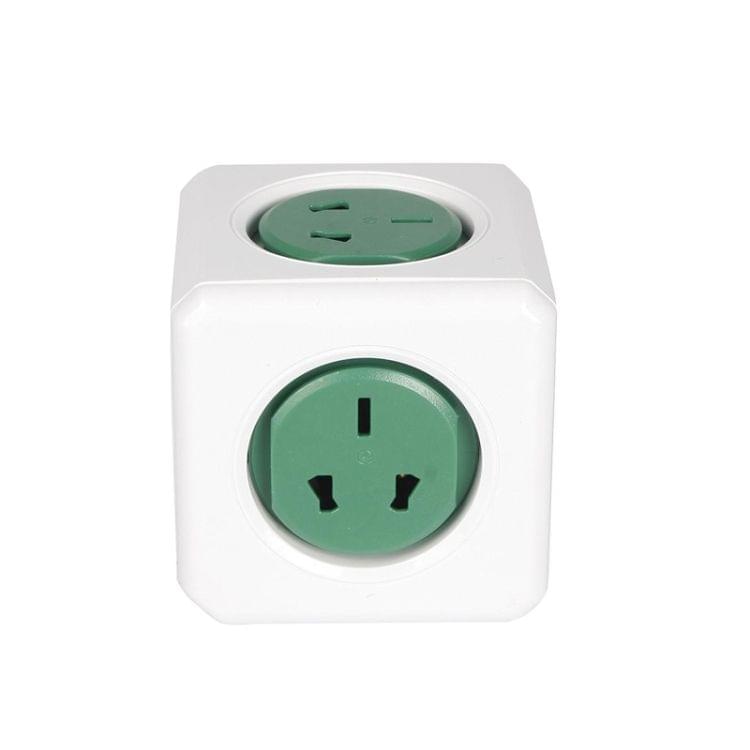 PowerCube 10A Universal Wall Adapter Power Socket with 5 US / AU Sockets for Home Office, AU Plug, Random Color Delivery