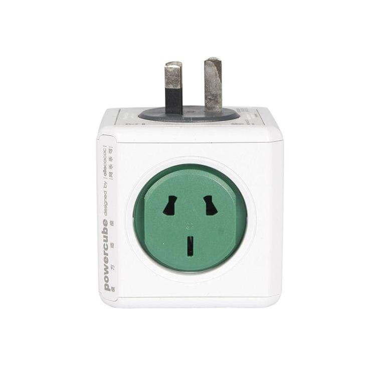 PowerCube 10A Universal Wall Adapter Power Socket with 5 US / AU Sockets for Home Office, AU Plug, Random Color Delivery