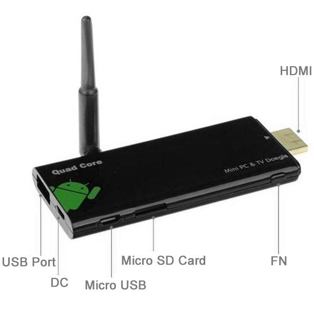 CX-919 Mini PC Android 4.2 TV Stick Dongle, CPU: RK3188 Quad Core, 2GB RAM + 8GB ROM, Support WIFI + HDMI + USB Mouse