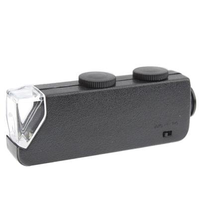 60X-100X Zoom & Focus LED Illuminated Microscope Pocket Magnifier Jewelry Loupe
