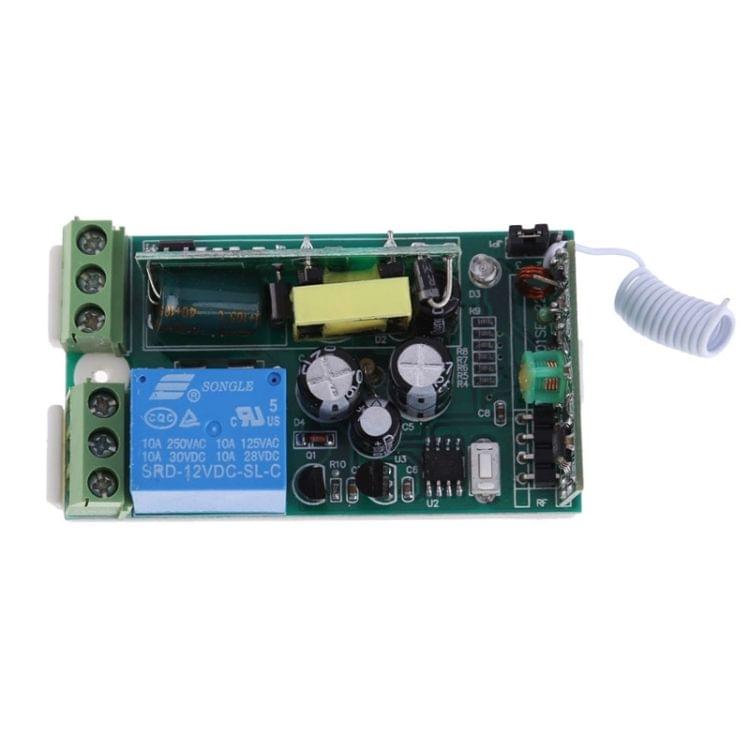 AC85V-260V 10A 1CH 1 Button Remote Control RF Wireless Transceiver 315MHZ