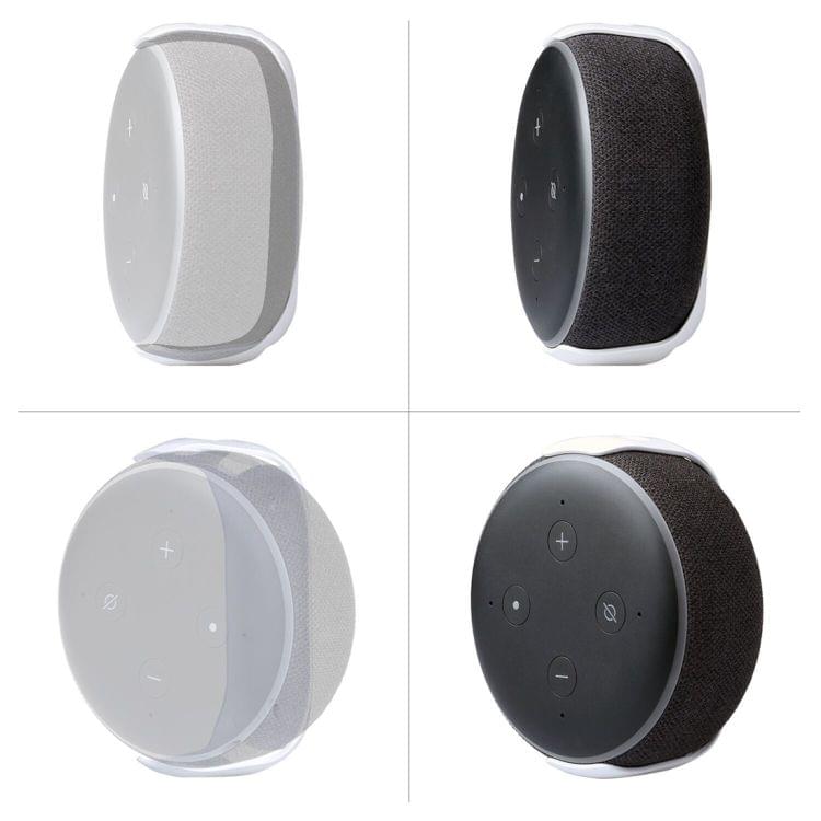 Wall Mount Hanger Holder Stand for Home Voice Assistants, Amazon Echo Dot 3rd Generation(Black)