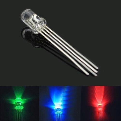 10 PCS LDTR-YJ024 5mm 4-Pin RGB Full Color LED Common Cathode
