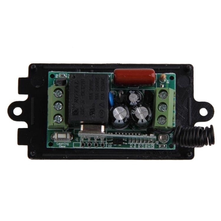 AC 220V 1CH Wireless Remote Control Receiver + 2 Buttons Waterproof Remote Control RF Wireless Transceiver