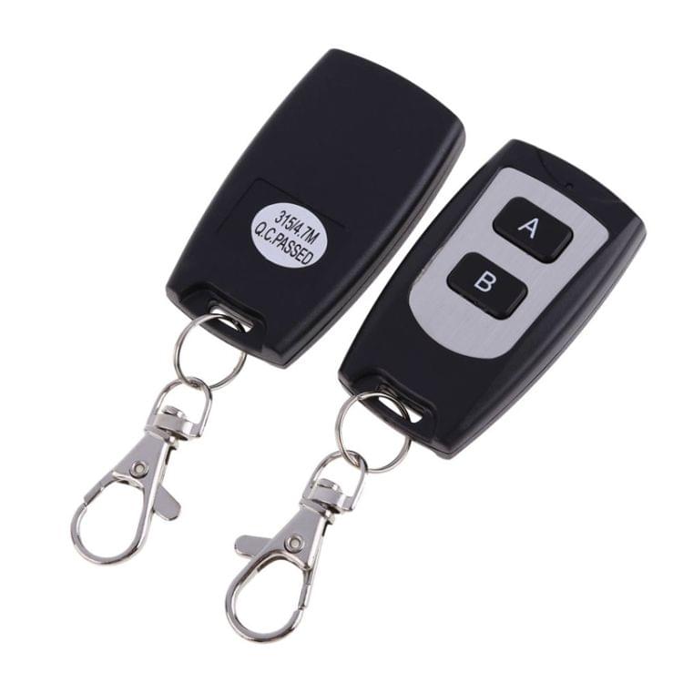 AC 220V 1CH Wireless Remote Control Receiver + 2 Buttons Waterproof Remote Control RF Wireless Transceiver