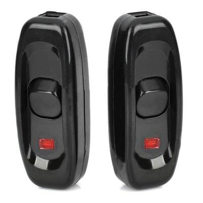 DIY Water Resistant In-Line On / Off Cord Switch, 2 Pcs in One Packaging, the Price is for 2 Pcs