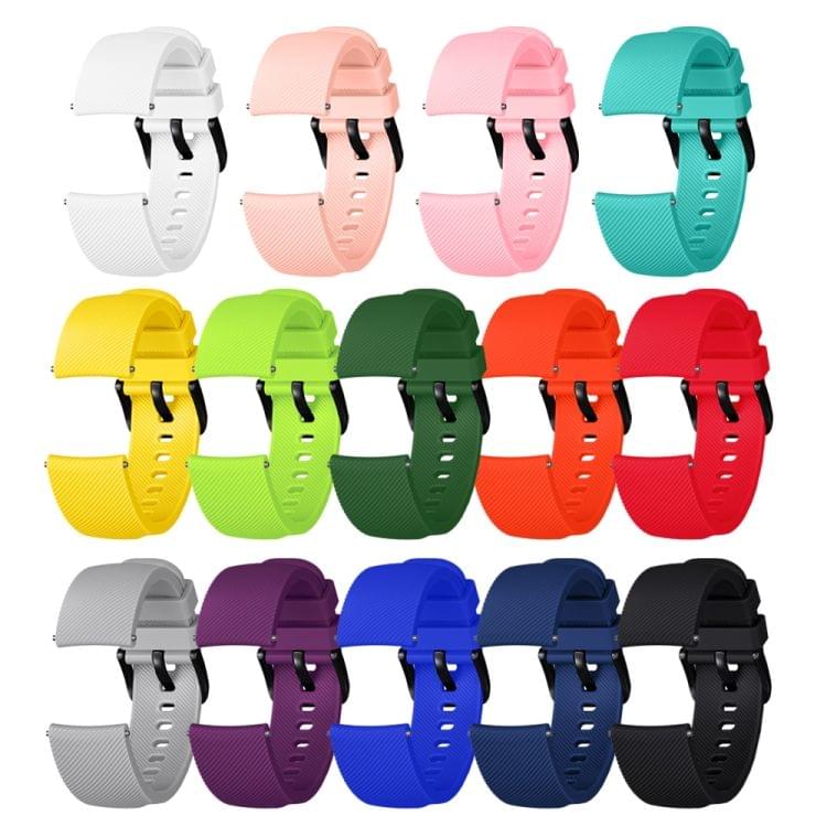 Crazy Horse Texture Silicone Wrist Strap for Huami Amazfit Bip Lite Version 20mm (Black)