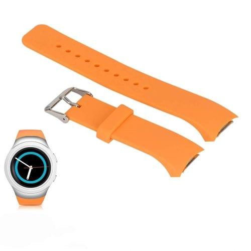 Solid Color Wrist Strap Watch Band for Galaxy Gear S2 R720 (Orange)