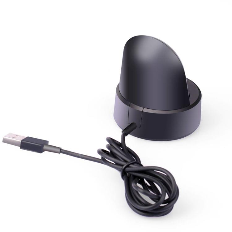 For Pebble Time Steel CE / RoHS / FCC Certificated Charger Charging Dock Base Stand Holder with 1.2m Charging Cable(Black)