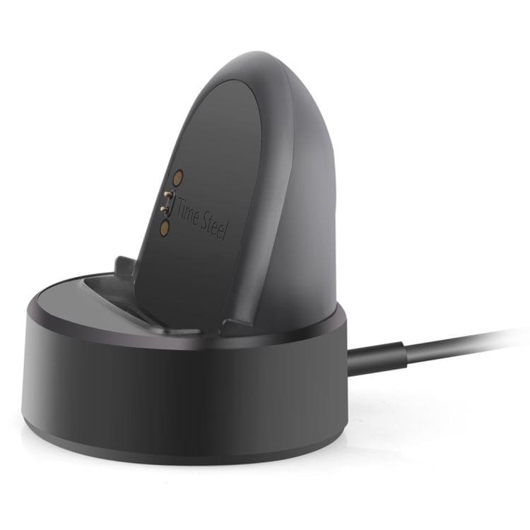 For Pebble Time Steel CE / RoHS / FCC Certificated Charger Charging Dock Base Stand Holder with 1.2m Charging Cable(Black)