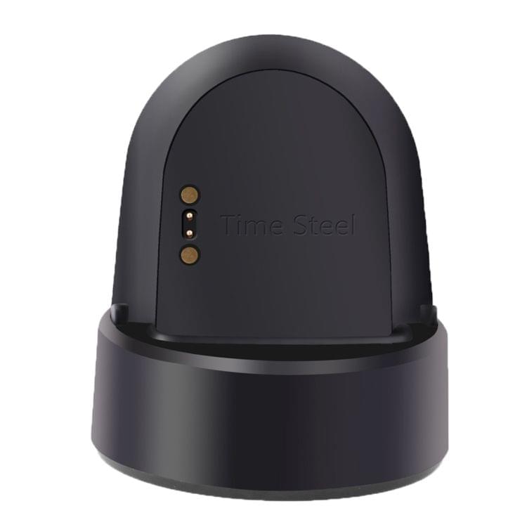 For Pebble Time Steel CE / RoHS / FCC Certificated Charger Charging Dock Base Stand Holder with 1.2m Charging Cable(Black)