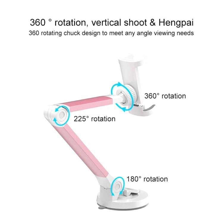 SSKY X1 Multi-function Live Broadcast Mobile Silica Gel Desktop Bracket Bedside Holder (Rose Gold)