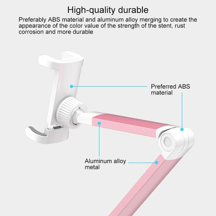 SSKY X1 Multi-function Live Broadcast Mobile Silica Gel Desktop Bracket Bedside Holder (Rose Gold)