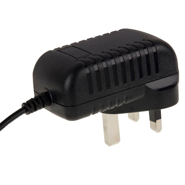 UK Plug AC 100-240V to DC 6V 2A Power Adapter, Tips: 5.5 x 2.1mm, Cable Length: about 1.2m(Black)