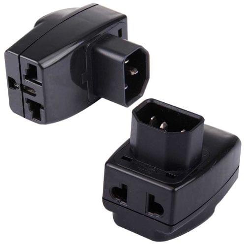 WDS-320 Portable Universal Plug to PDU Server C14 Socket Adapter Power Travel Converter