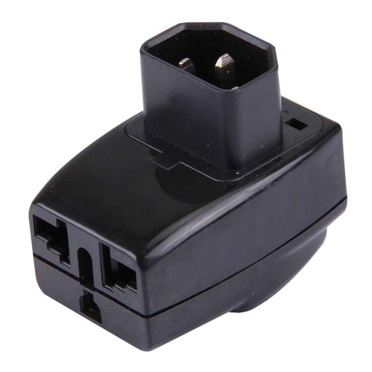 WDS-320 Portable Universal Plug to PDU Server C14 Socket Adapter Power Travel Converter