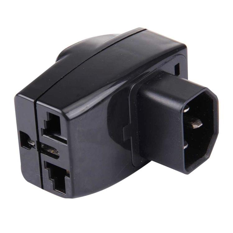 WDS-320 Portable Universal Plug to PDU Server C14 Socket Adapter Power Travel Converter