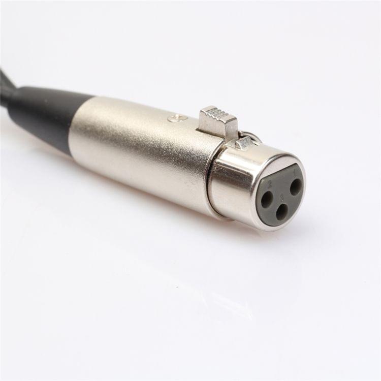 30cm Metal Head 3 Pin XLR CANNON 1 Female to 2 Male Audio Connector Adapter Cable for Microphone / Audio Equipment