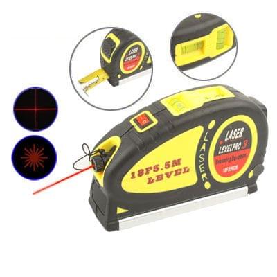 Laser Level with Tape Measure Pro (550cm), LV-05(Yellow)