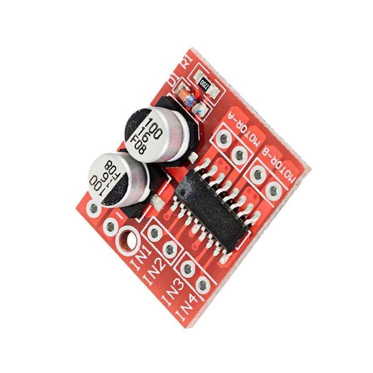 LDTR - B0001 Dual H-bridge Motor Driver Module 2 -10V Over-heat Protection / PWM Speed Adjustment for Arduino - Red