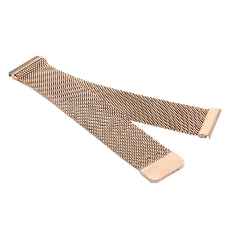 For Fitbit Blaze Watch Loop Magnetic Closure Clasp Stainless Steel Watchband(Rose Gold)