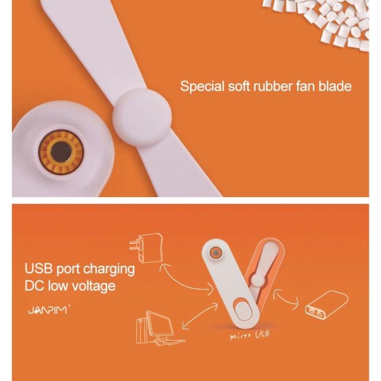 Mini Portable USB Pocket Folding Fan (Orange)