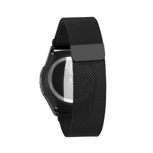 For Samsung Gear S2 Classic / S2 Watch Loop Magnetic Closure Clasp Stainless Steel Watchband(Black)