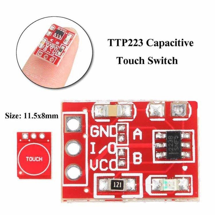 DTR - WG0097 TTP223 Capacitive Touch Self-lock Module Switch Button for Arduino