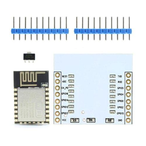 LDTR - WG0014 ESP-12 ESP8266 Serial WiFi Wireless Module - White and Black