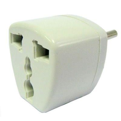 Plug Adapter, Travel Power Adaptor with Europe Socket Plug(White)