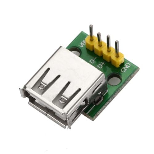 DIY Type A Female USB to 2.54mm DIP 4P Adapter Module