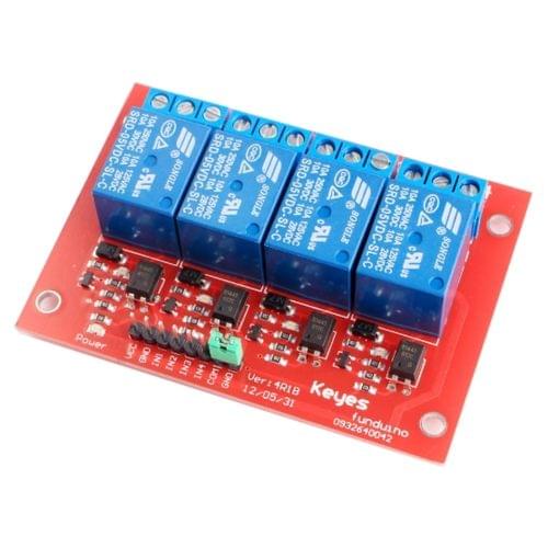 5V 4-CH High Level Trigger Relay Module for Arduino