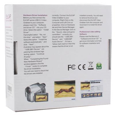 DVD Maker USB 2.0 Video Capture & Edit (Easy CAP), Support MPEG-1/MPEG-2 Compression Format, Chip: EM2860, DC60+