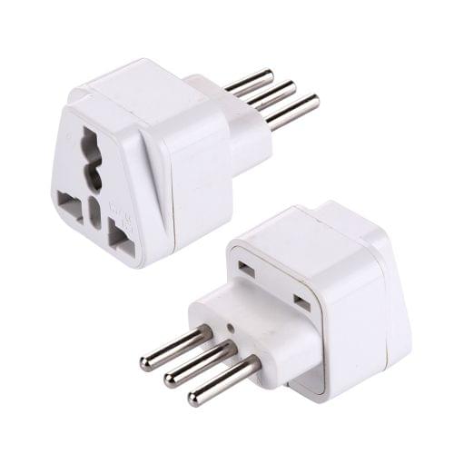 Plug Adapter, Travel Power Adaptor with Italian Plug(White)