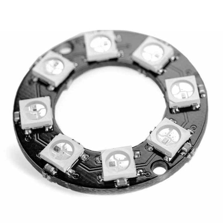 LDTR - Y0008 WS2812B 5050 RGB LED Smart RGB Ring 32mm 8 Bit for Arduino - Black