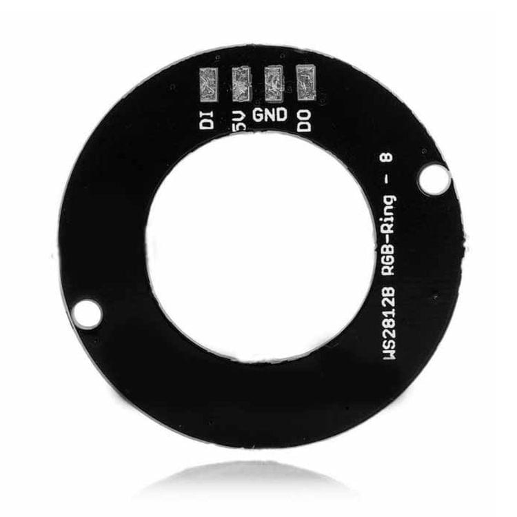 LDTR - Y0008 WS2812B 5050 RGB LED Smart RGB Ring 32mm 8 Bit for Arduino - Black
