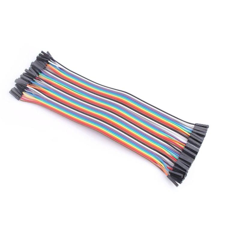 40-Pin F - F Rainbow Dupont Cable Female to Female Jumper Wire for Arduino