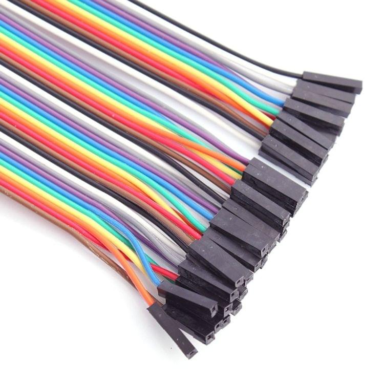 40-Pin F - F Rainbow Dupont Cable Female to Female Jumper Wire for Arduino