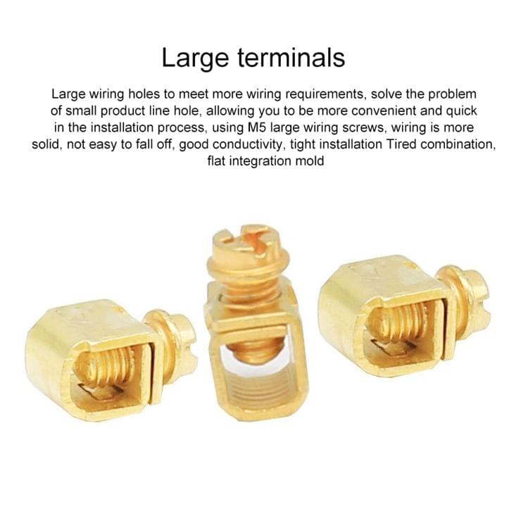 2 PCS SWIMSEIVS 2000W 10A Luxury Series Household Engineering Three Open Dual Control Wall Switch Socket, AC 220V