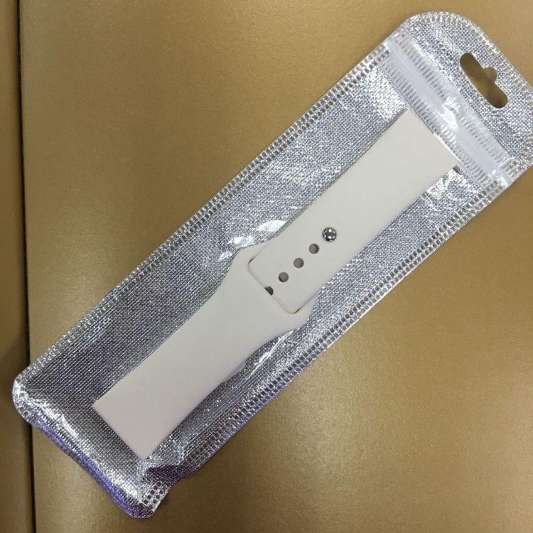 Monochrome Silicone Strap for Apply Samsung Galaxy Watch Active 20mm(Creamy Whiteei)