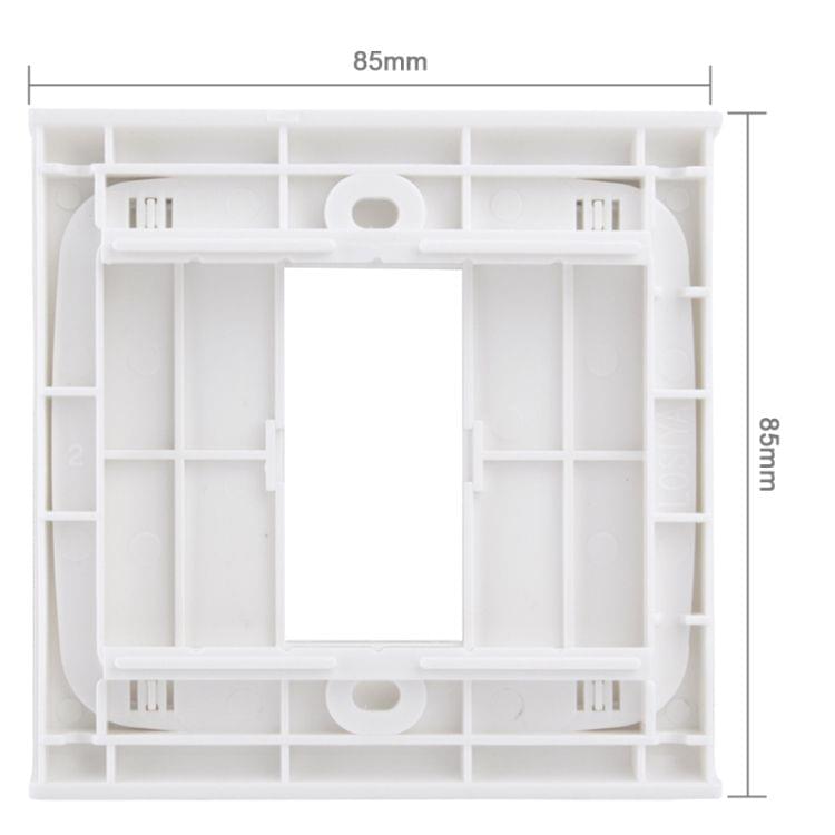 Wall Plate with Screw for Blank Inserts - 1 Hole, Use around the world(White)
