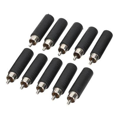RCA Male to 6.3mm Female Adapters (10 Pcs in One Package, the Price is for 10 Pcs)