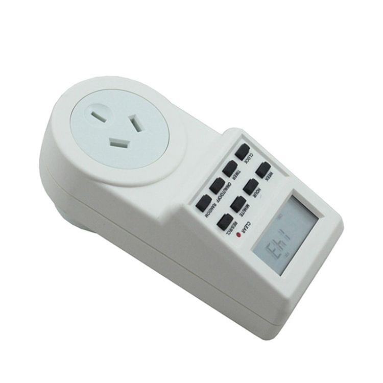 AC 240V Smart Home Plug-in LCD Display Clock Summer Time Function 12/24 Hours Changeable Timer Switch Socket, AU Plug