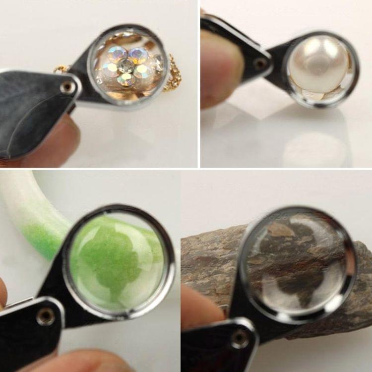 10X - 20X Portable & Rotatable Handheld Jewelry Loupe Magnifier Reading Magnifier (MG22181)(Silver)